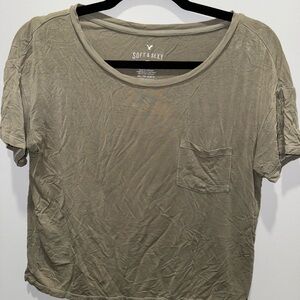 American Eagle Green Soft & Sexy T Shirt